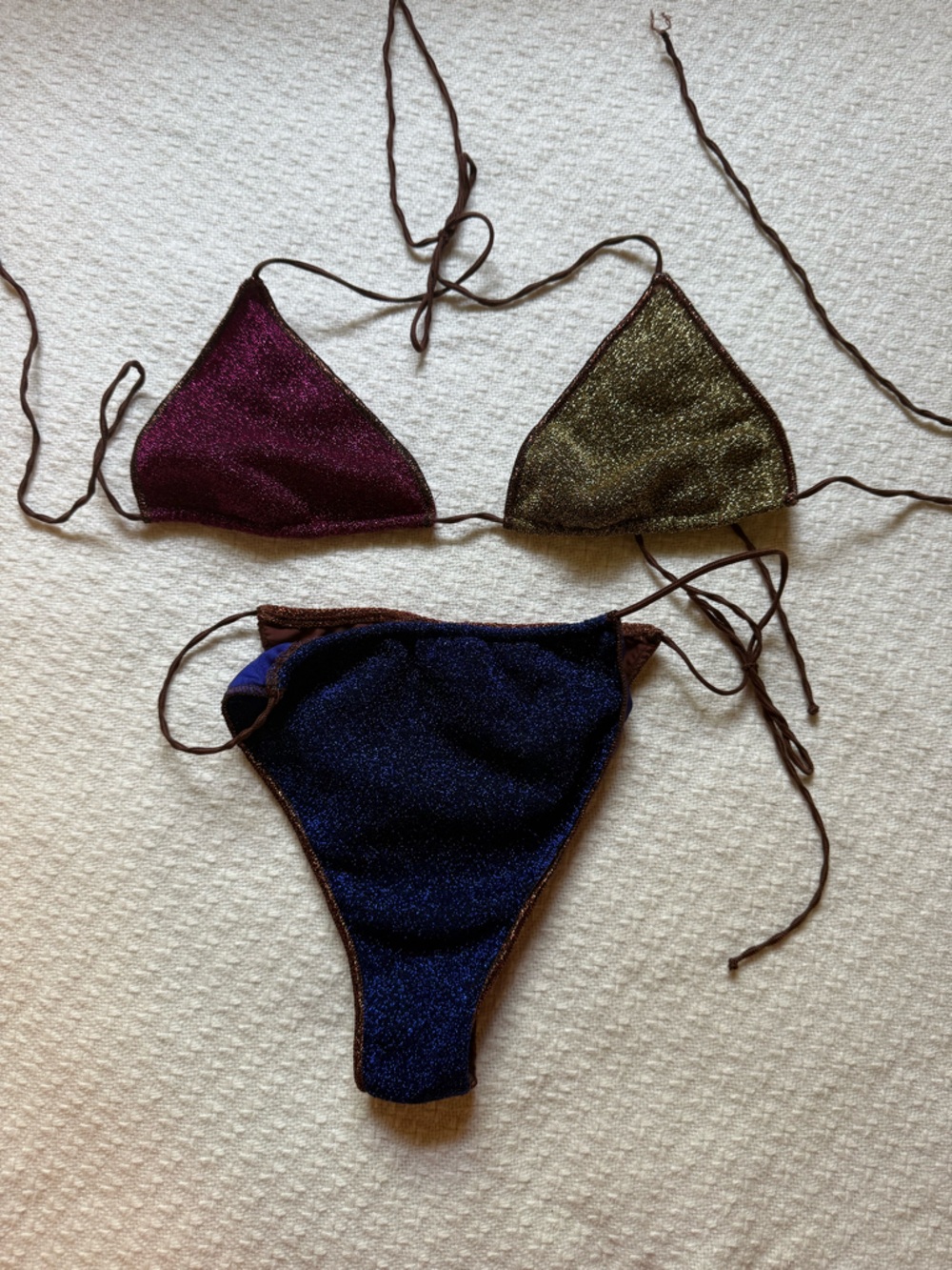 Oseree String Bikini top and bottom